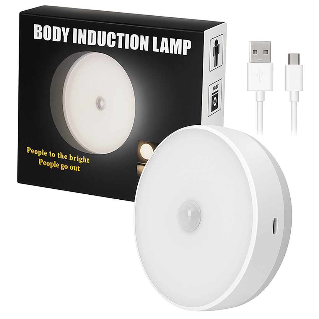 Lámpara LED Recargable con Sensor de Movimiento