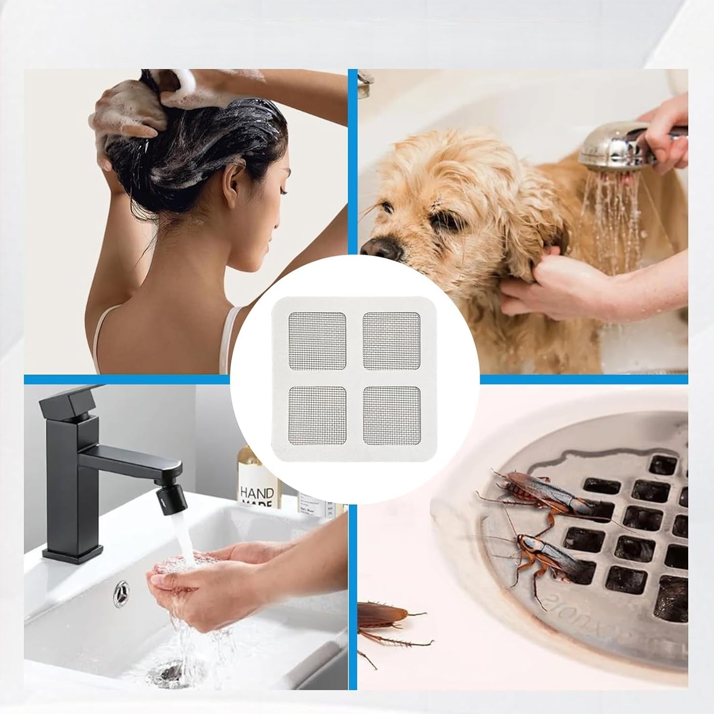 50 UNID X PACK - Filtro Desagüe desechable – Bloquea Suciedad – Ahorra en Plomeros