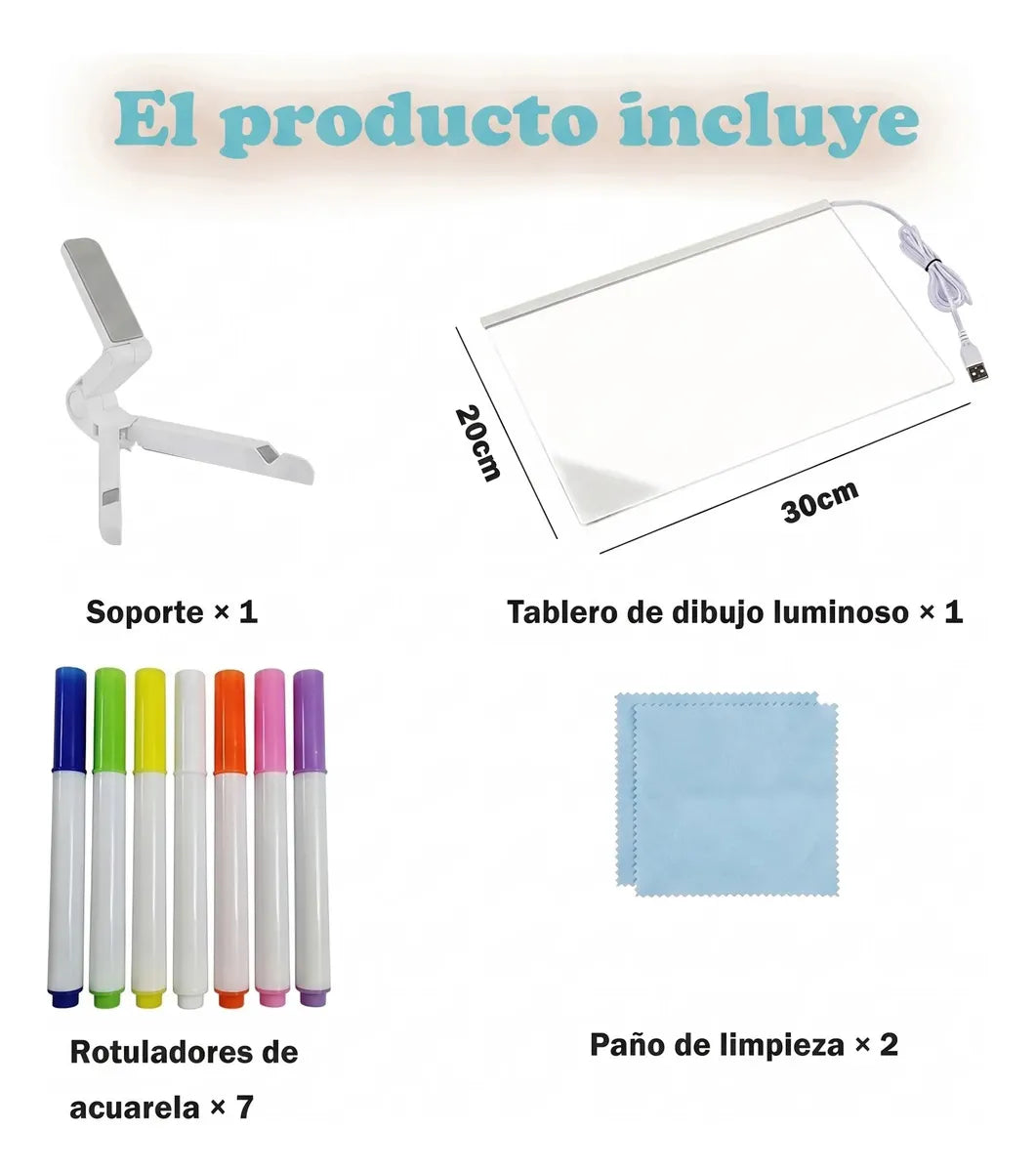 Pizarra LED Familiar – Organiza y Crea – Hogar Más Brillante y Conectado!