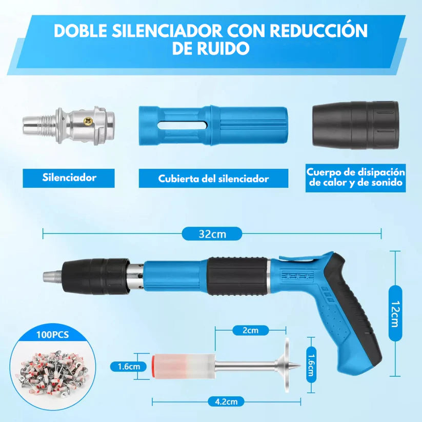Pistola de clavos – Fijaciones Fuertes – Durabilidad de por Vida!