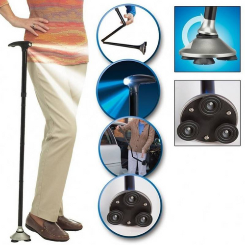 Baston360°: Plegable con Linterna 💡🦿!