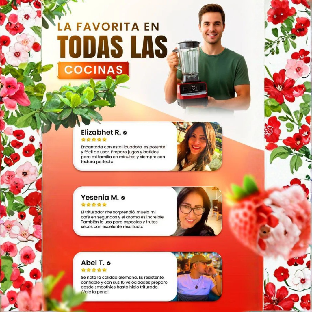 SilverKitchen Pro (2L) – Potencia Profesional – Preparación Perfecta!
