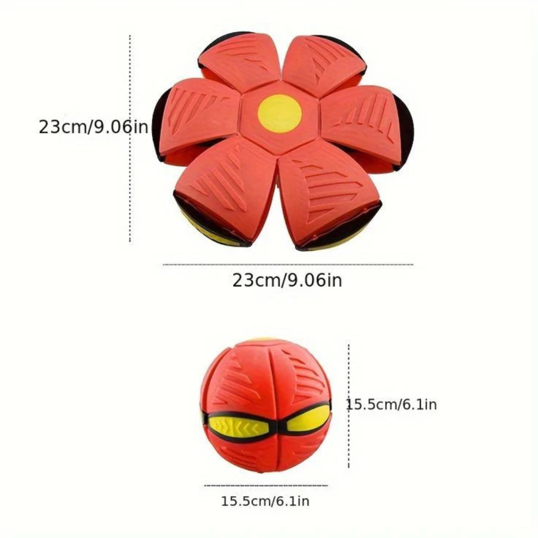 Pelota OVNI 2 en 1 LED – Frisbee y Pelota – Diversión de Día y de Noche!