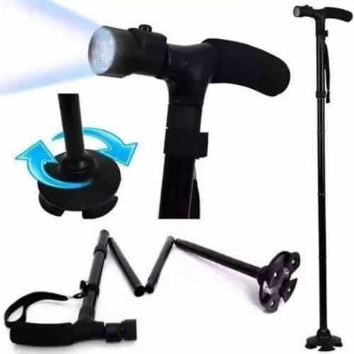 Baston360°: Plegable con Linterna 💡🦿!