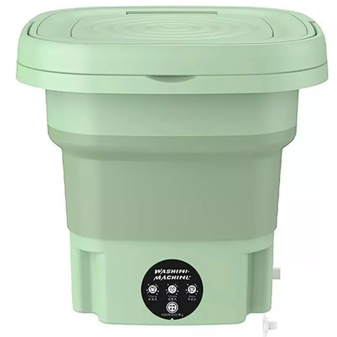 Mini Lavadora Plegable 8L – Lava y Escurre – Sin Lavandería Ni Espera