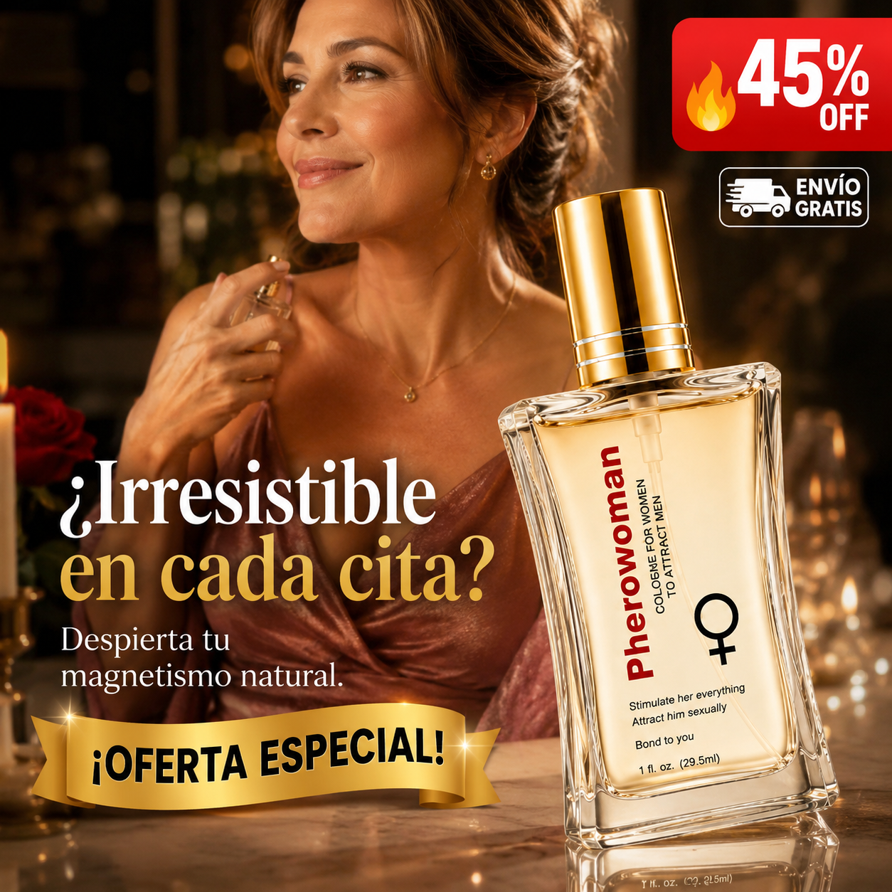 Perfume PheroWoman – Despierta tu Encanto – Irresistible en Cada Cita.