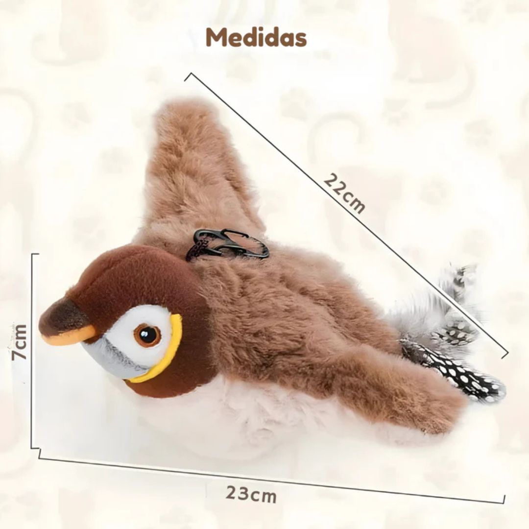 Pajaro Volador - Estimula su insistinto cazador - Diversión para gatos!