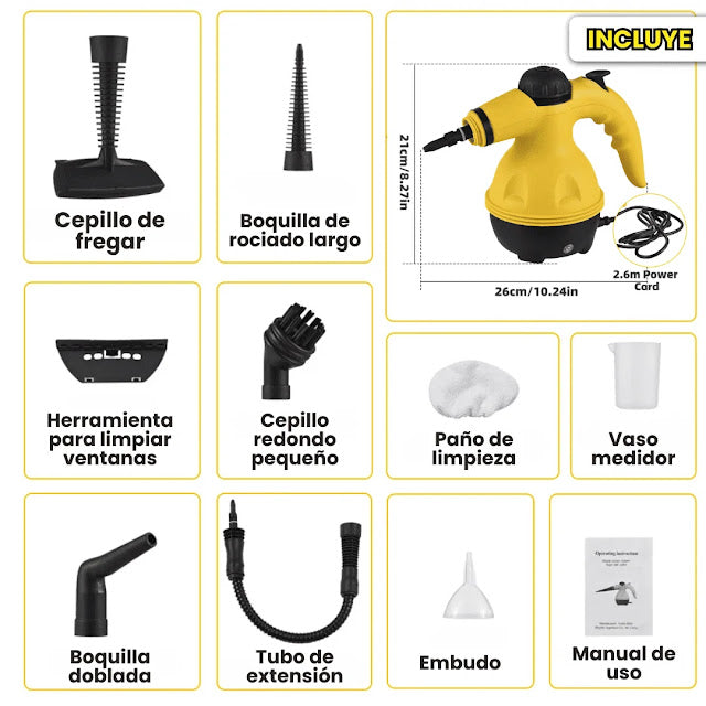 Mopa Vapor Pro – Limpieza Profesional - Resultados como de experto!