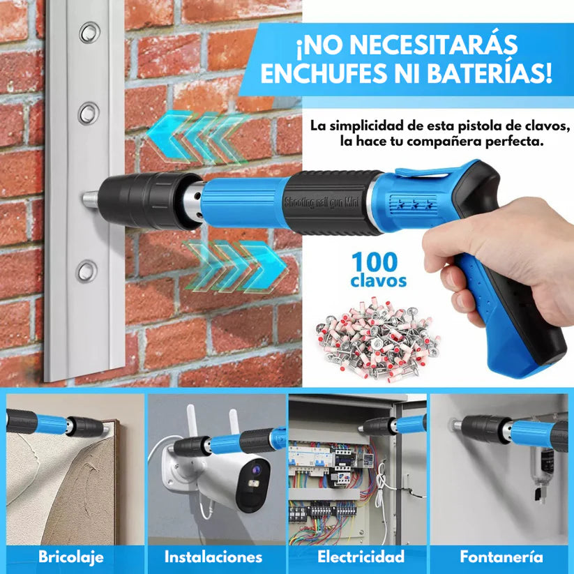 Pistola de clavos – Fijaciones Fuertes – Durabilidad de por Vida!