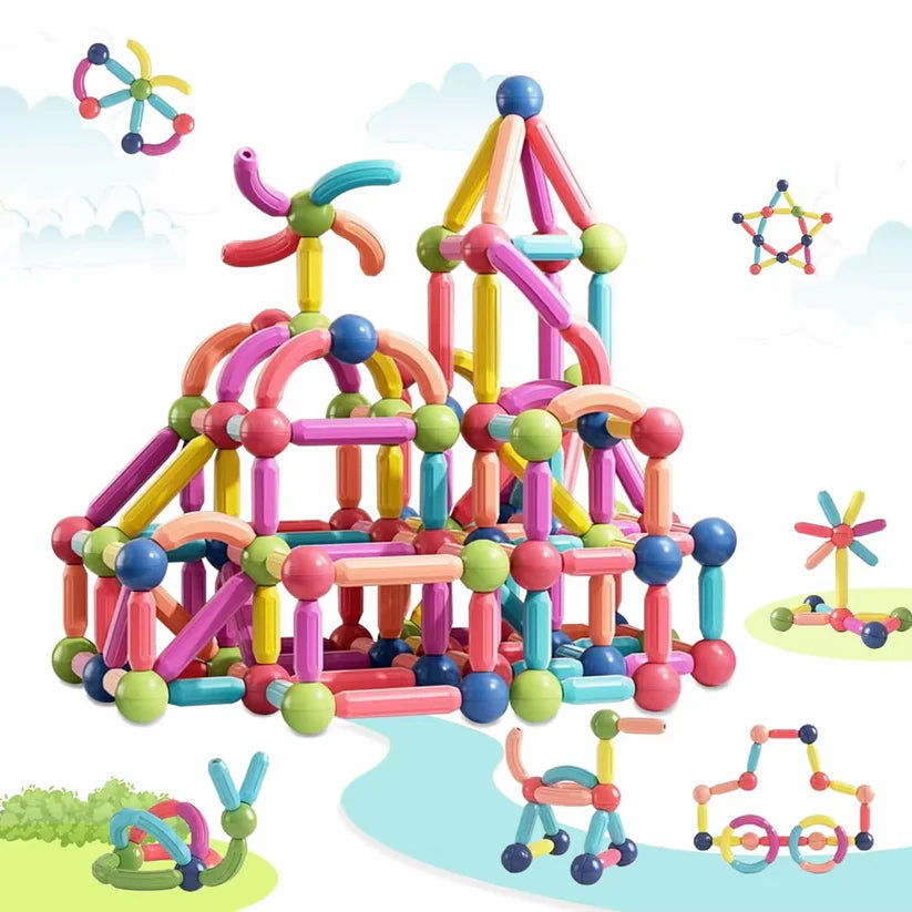 36 Pcs Magnéticas Montessori: Niños felices siempre!