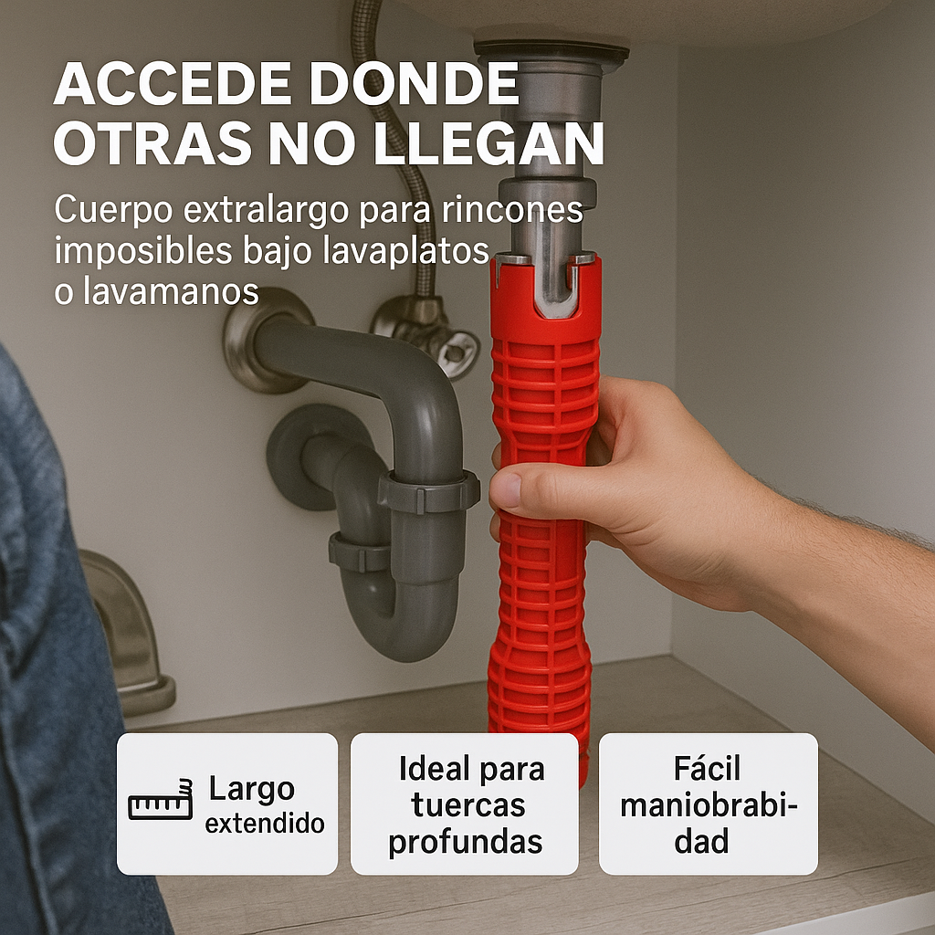 LlaveMaster 8 en 1: Precisión total en espacios estrechos!