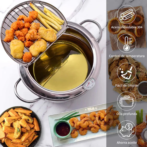 Freidora Japonesa : Sin Salpicaduras y Más Saludable en Minutos!