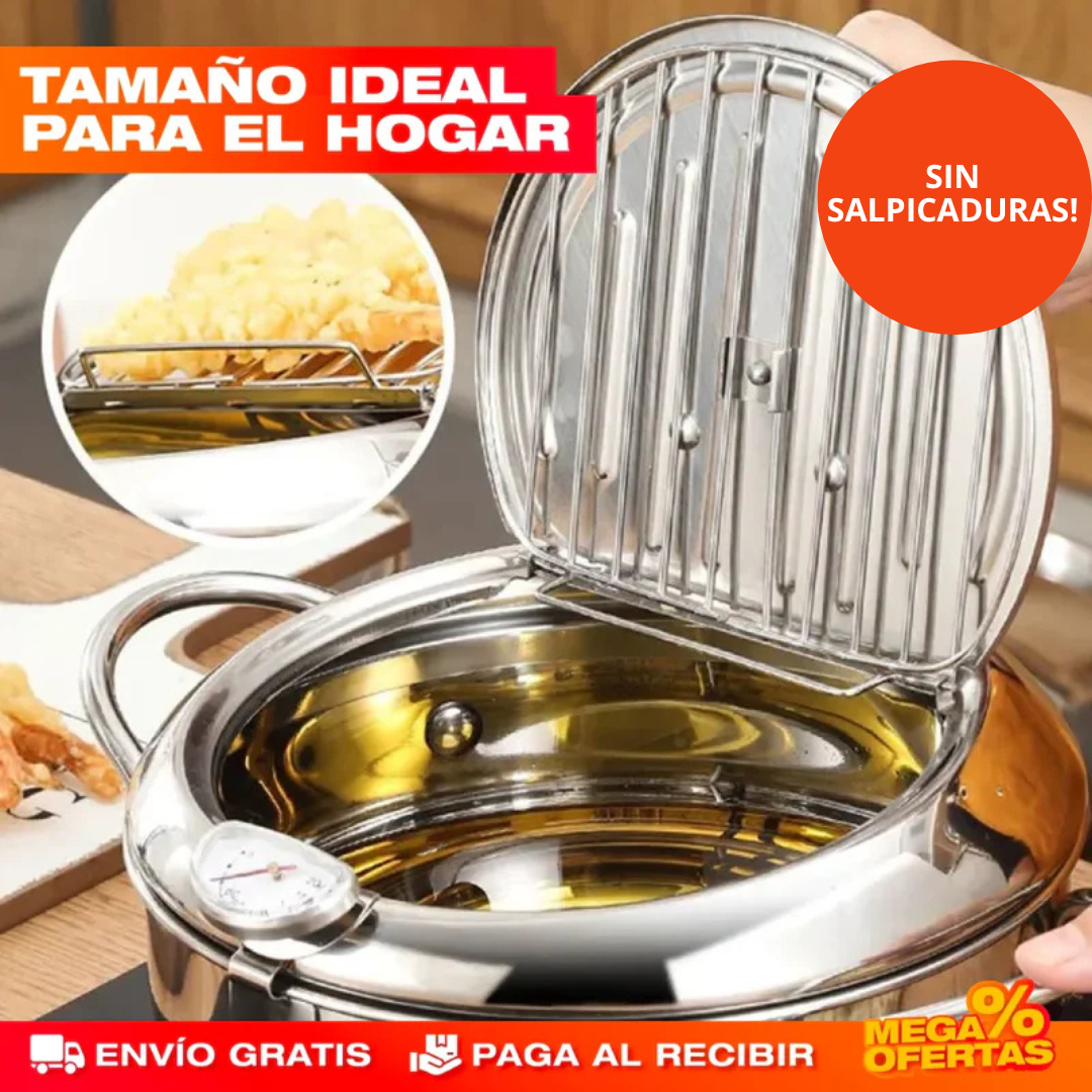 Freidora Japonesa : Sin Salpicaduras y Más Saludable en Minutos!