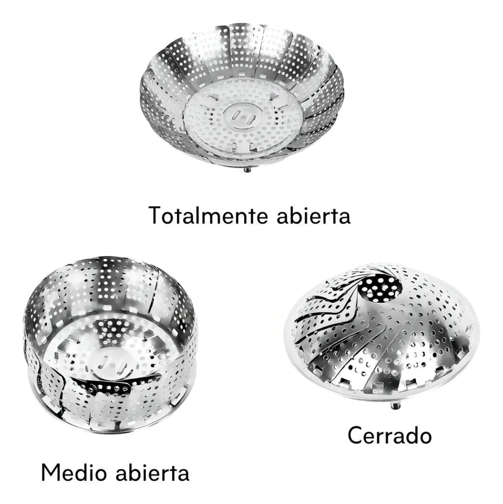 Vaporera Plegable Cocina Cesta Humeante — imagen 4