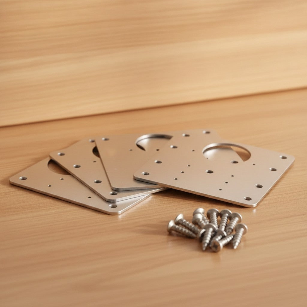 Pack x4 Placas Reparadoras de Bisagra – Salva la Puerta sin Cambiar el Mueble — imagen 3