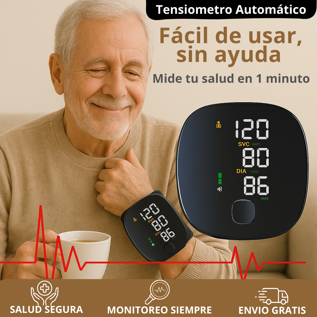 Tensiometro Digital – Autocuidado Diario – Sin Ayuda, Sin Errores!