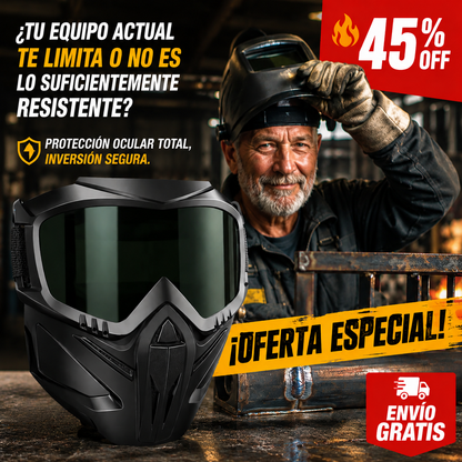 Máscara Secure Pro – Protección Extrema – Tu Visión, Tu Inversión correcta!