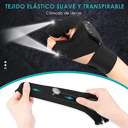 2x1 Guantes Tácticos LED – Manos Libres – Te hace todo más fácil!