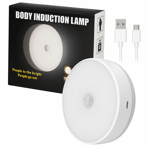 Lámpara LED Recargable con Sensor de Movimiento