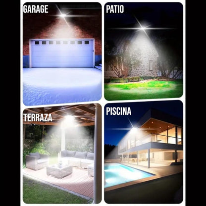 Foco Solar 700W – Luz Potente Exterior – Ahorro Total en tu Factura