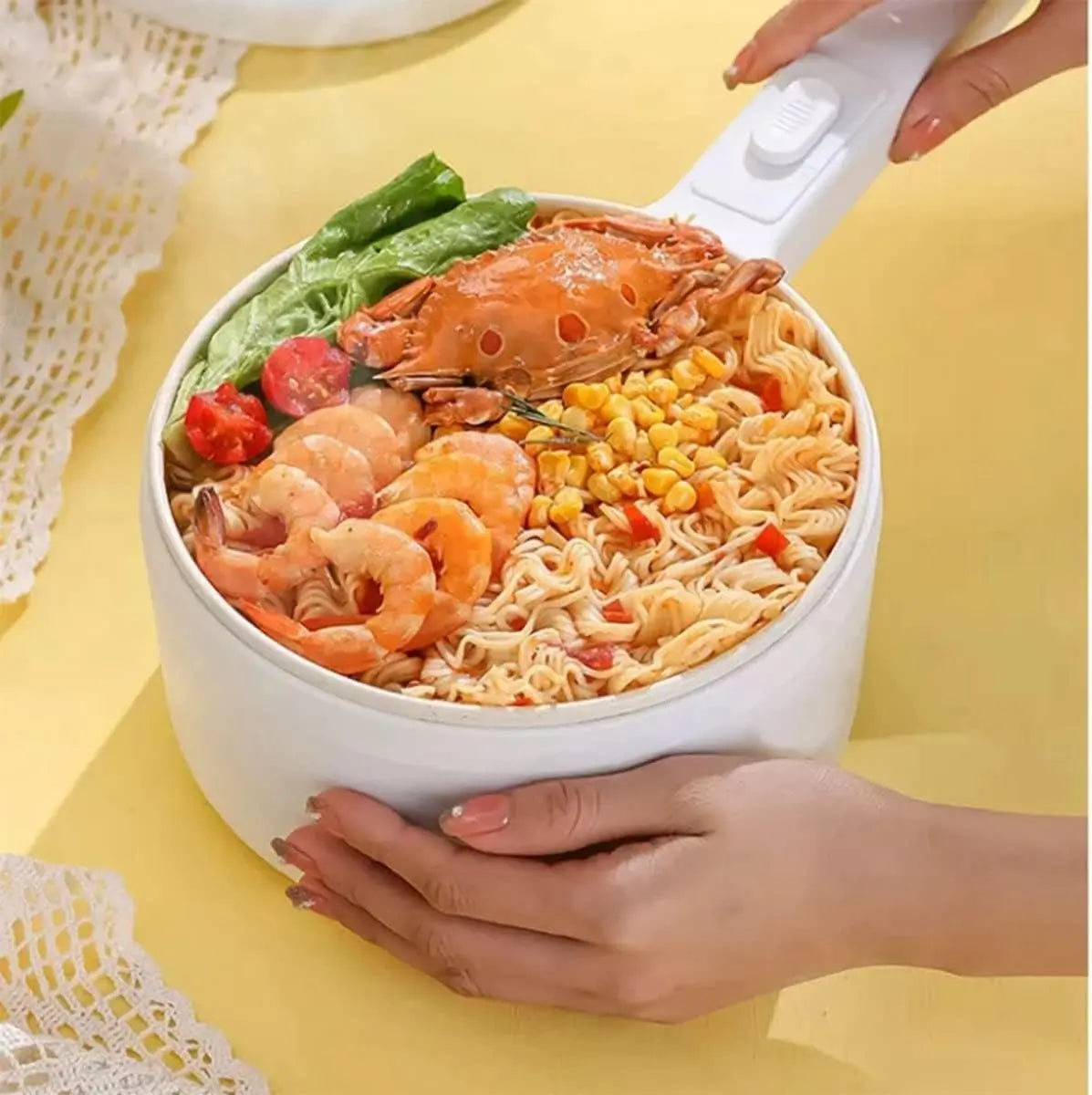 Olla Eléctrica 4 en 1 (1,8L) - Hazlo fácil - Cocina Premium Antiadherente!