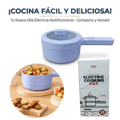 Olla Eléctrica 4 en 1 (1,8L) - Hazlo fácil - Cocina Premium Antiadherente!