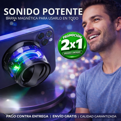 2X1 Altavoz Magnético – Sonido Potente – Música en Todas Partes!