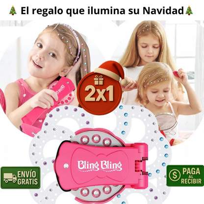 2x1 Máquina Glitter Kids – Personaliza Todo – Magia Navideña Instantánea!