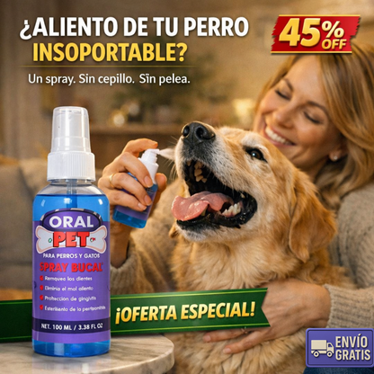 OralPet™ – Elimina Sarro y Mal Olor – Solo Rocía y Listo!