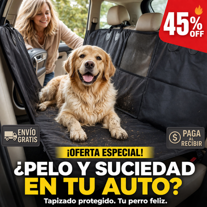 Funda Asiento Auto Mascotas – Impermeable y Antideslizante – Sin Pelo Ni Olor!