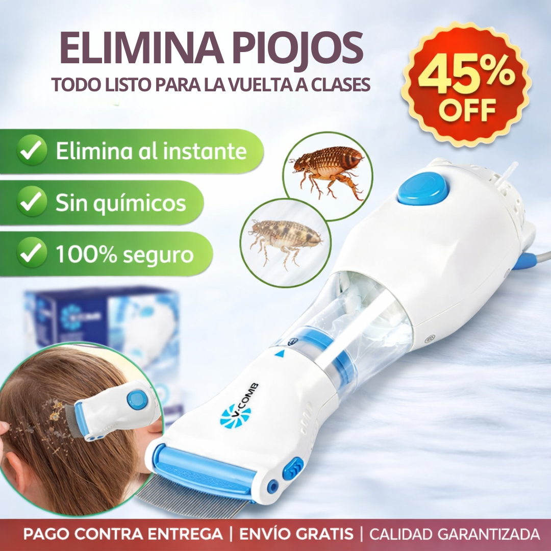 Peine Antipiojos Eléctrico - Oferta Vuelta a clases- Tus hijos protegidos!