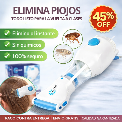 Peine Antipiojos Eléctrico - Oferta Vuelta a clases- Tus hijos protegidos!
