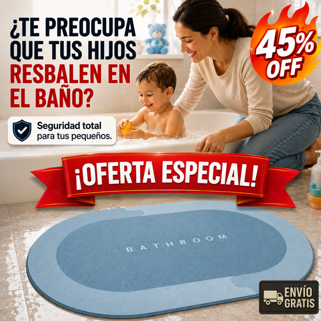 Alfombra Antiresbalante Estilo Ovalado