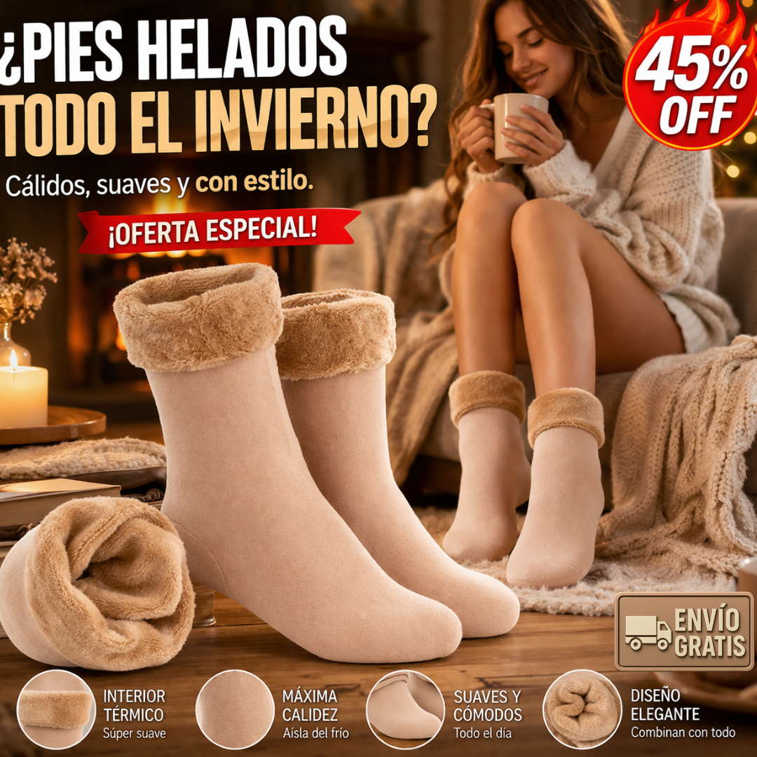 Pack 12 Calcetines Invierno Térmicos – Tejido Interior Cálido – Sin Frío en los Pies!