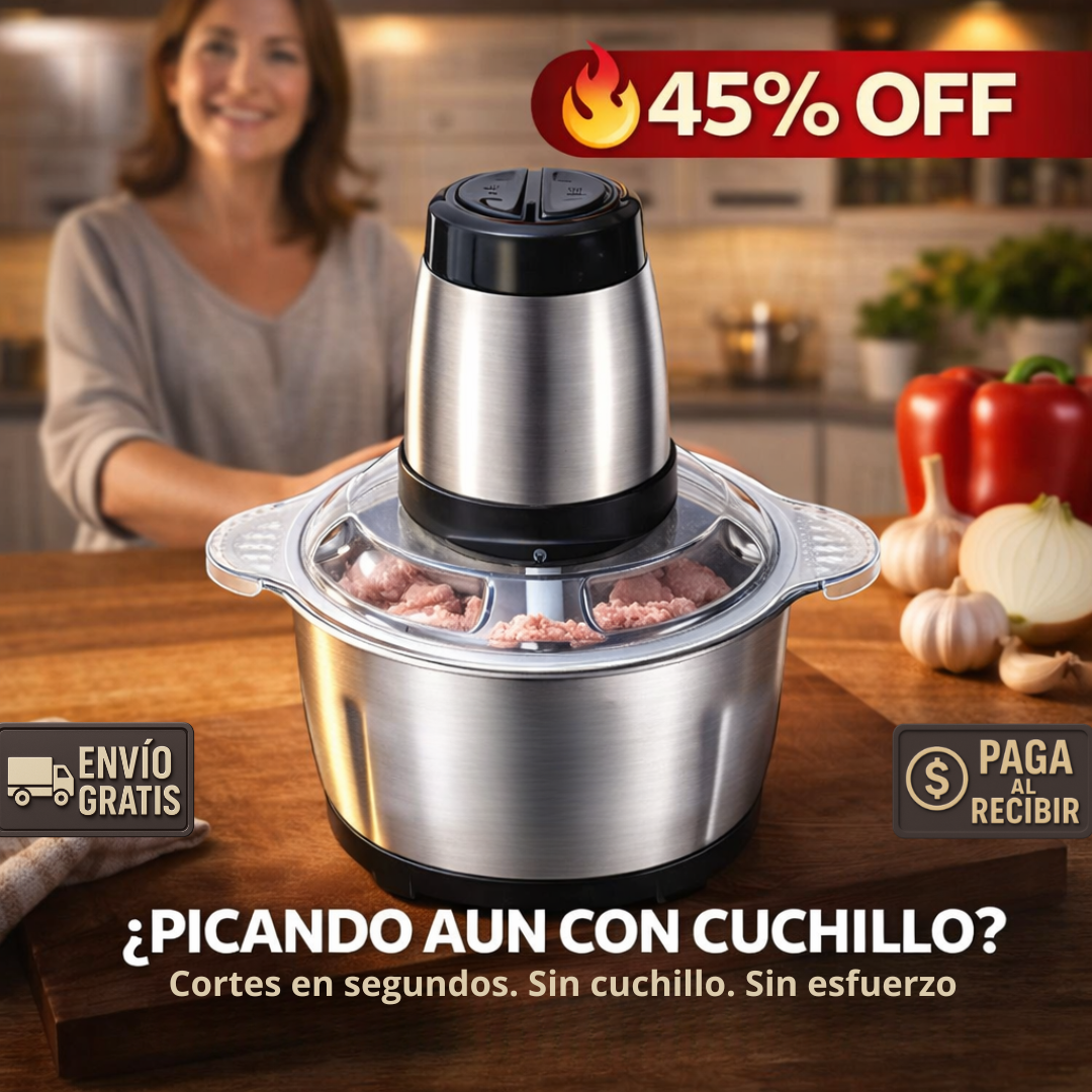Picadora Eléctrica Pro – Alta Calidad – Practica y Potente para tu cocina!