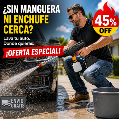 Hidrolavadora Recargable – Sin Cables – 🎁 Maletín + 2 Baterias GRATIS!