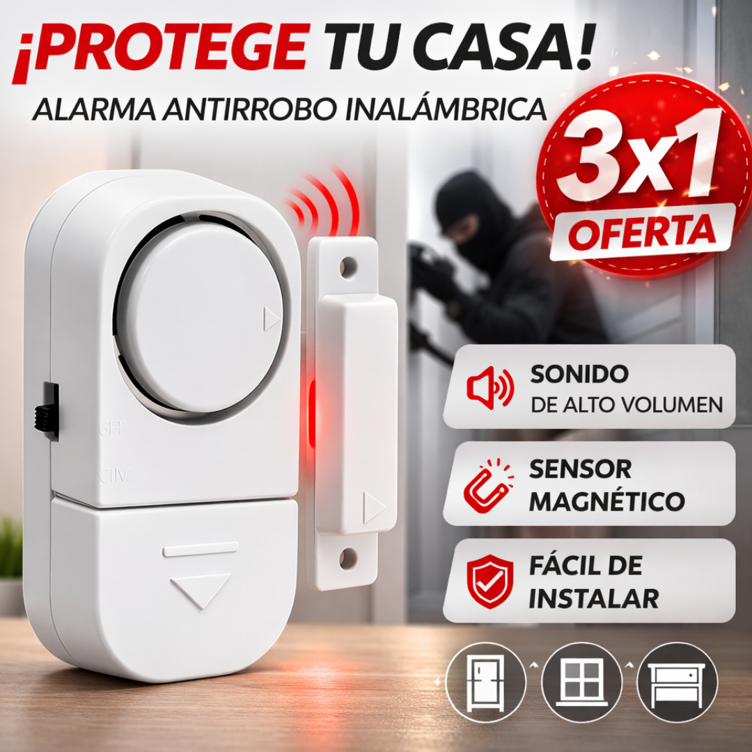 3X1 Guardian Alarm Pro – Seguridad 24/7 – Instalación en segundos!