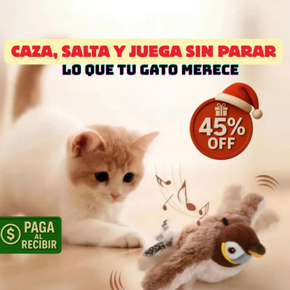 Pajaro Volador - Estimula su insistinto cazador - Diversión para gatos!