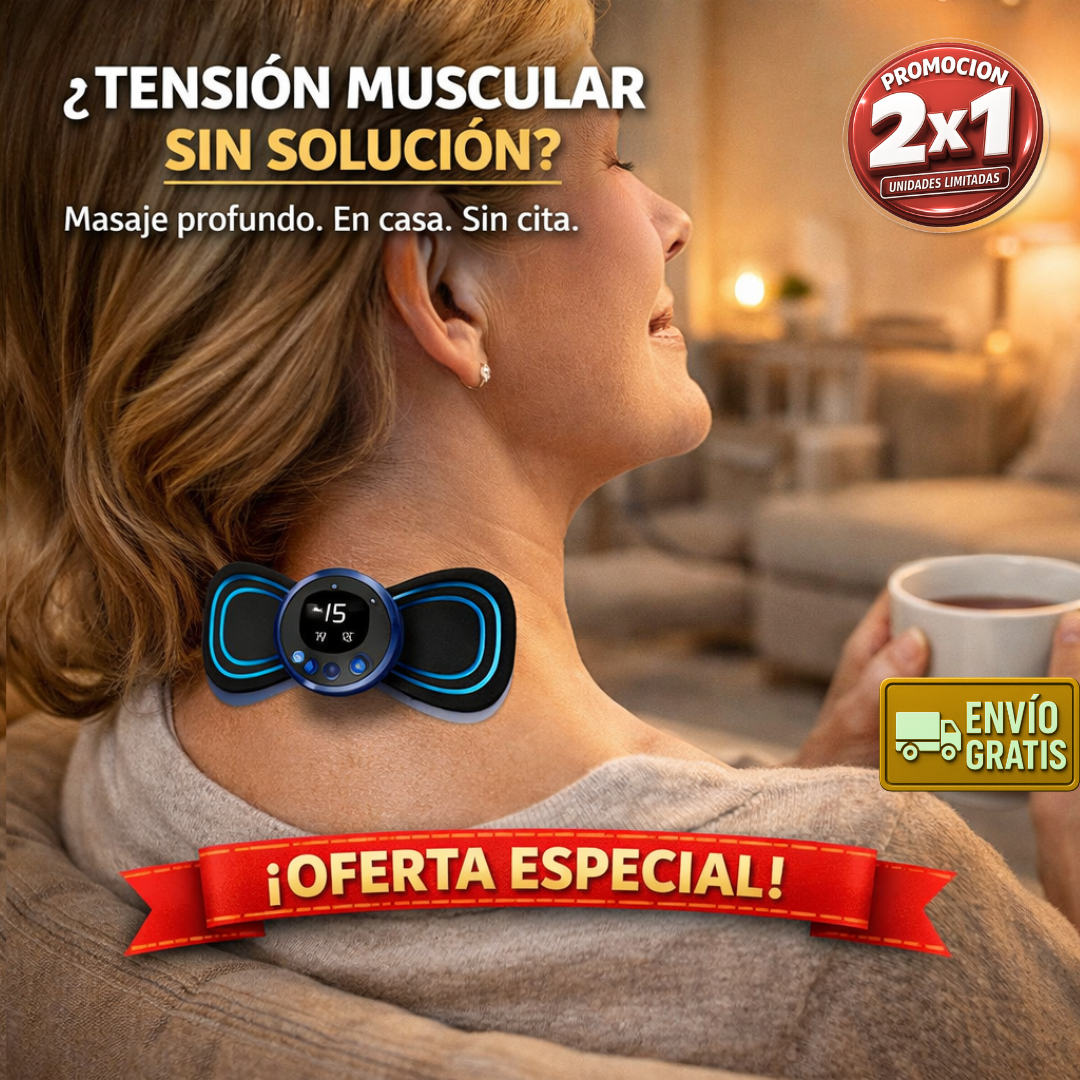 2x1 Masajeador Muscular USB – Drenaje Linfático – Sin Ir al Masajista