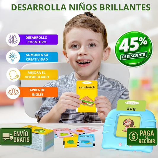 Lector de Tarjetas Bilingüe + 255 Cartas - Inteligentes desdes pequeños!
