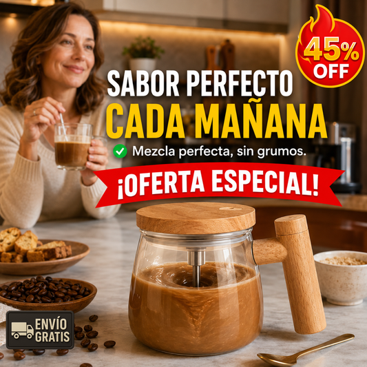 Taza Automática – Mezcla Perfecta – Despídete de los grumos.