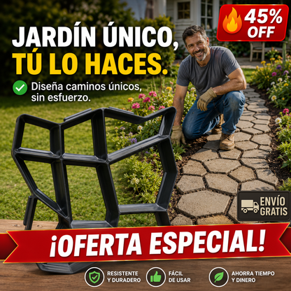 Molde Jardín – Diseña Caminos Únicos – Transforma tu espacio fácil.