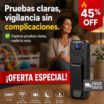Mini Cámara – Graba Discretamente – Tu Ojo Oculto para la Verdad