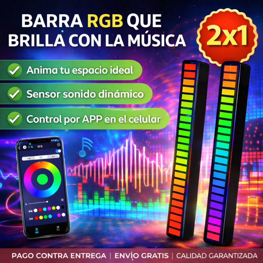 2x1 SoundLight Pro – Ritmo y Color – Experiencia Visual que envuelve!