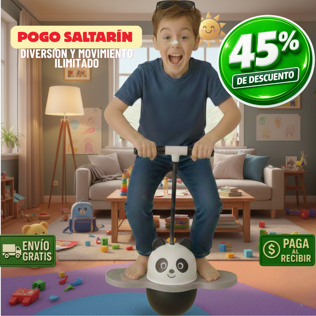 Pogo Saltarín Kids – Diversión Activa dentro y fuera de casa!