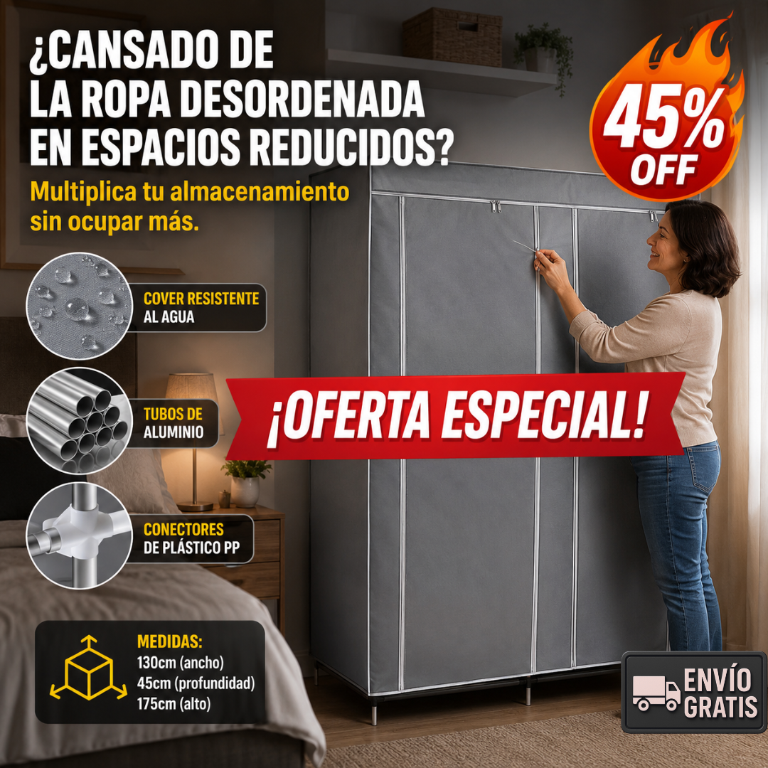 Clóset Modular – Organiza tu Ropa – Espacio Perfecto en Hogares Pequeños