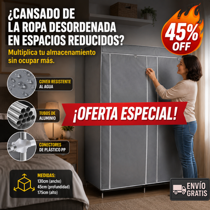 Clóset Modular – Organiza tu Ropa – Espacio Perfecto en Hogares Pequeños