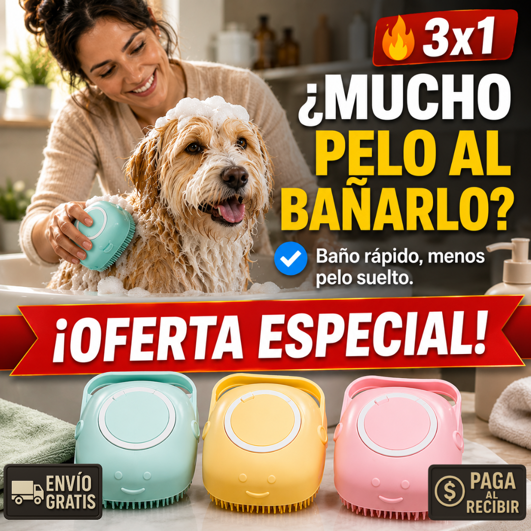 Cepillo de Baño – Limpieza Rápida – Menos Pelo, Más Felicidad.