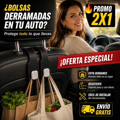2x1 Gancho Max – Sujeta TODO Firmemente – Adiós Derrames y Desorden!