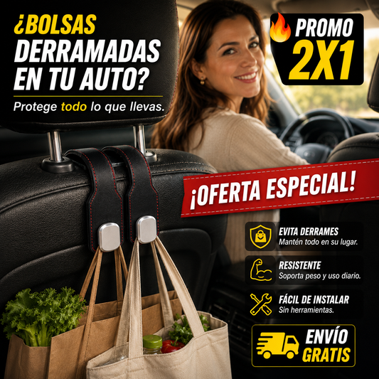 2x1 Gancho Max – Sujeta TODO Firmemente – Adiós Derrames y Desorden!